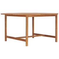 Havebord 150x150x75 cm massivt teaktræ