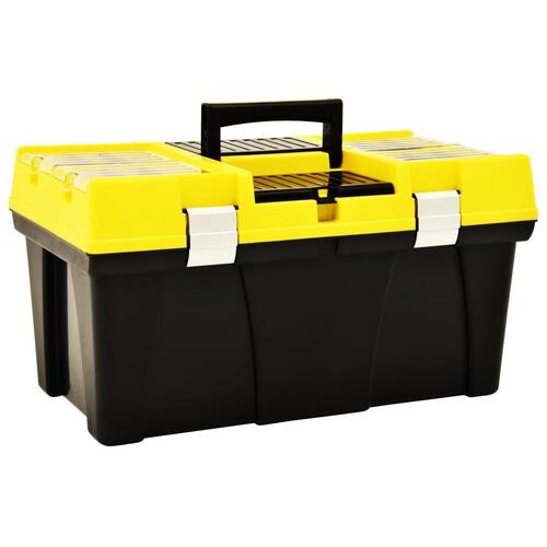 Værktøjskasse 595x337x316 mm plastik gul