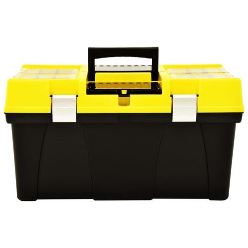 Værktøjskasse 595x337x316 mm plastik gul