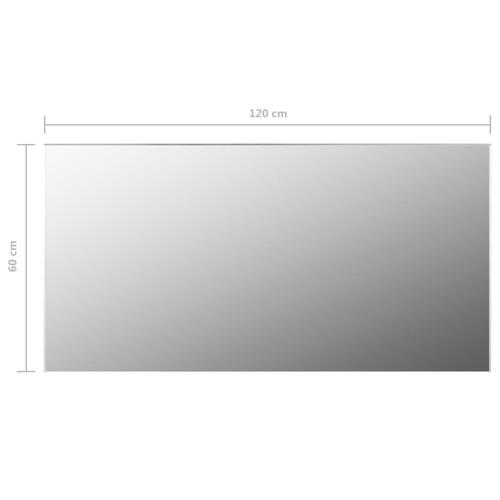 Spejl uden ramme 120x60 cm glas