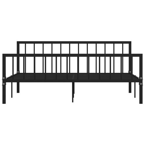 Sengestel 180x200 cm metal sort