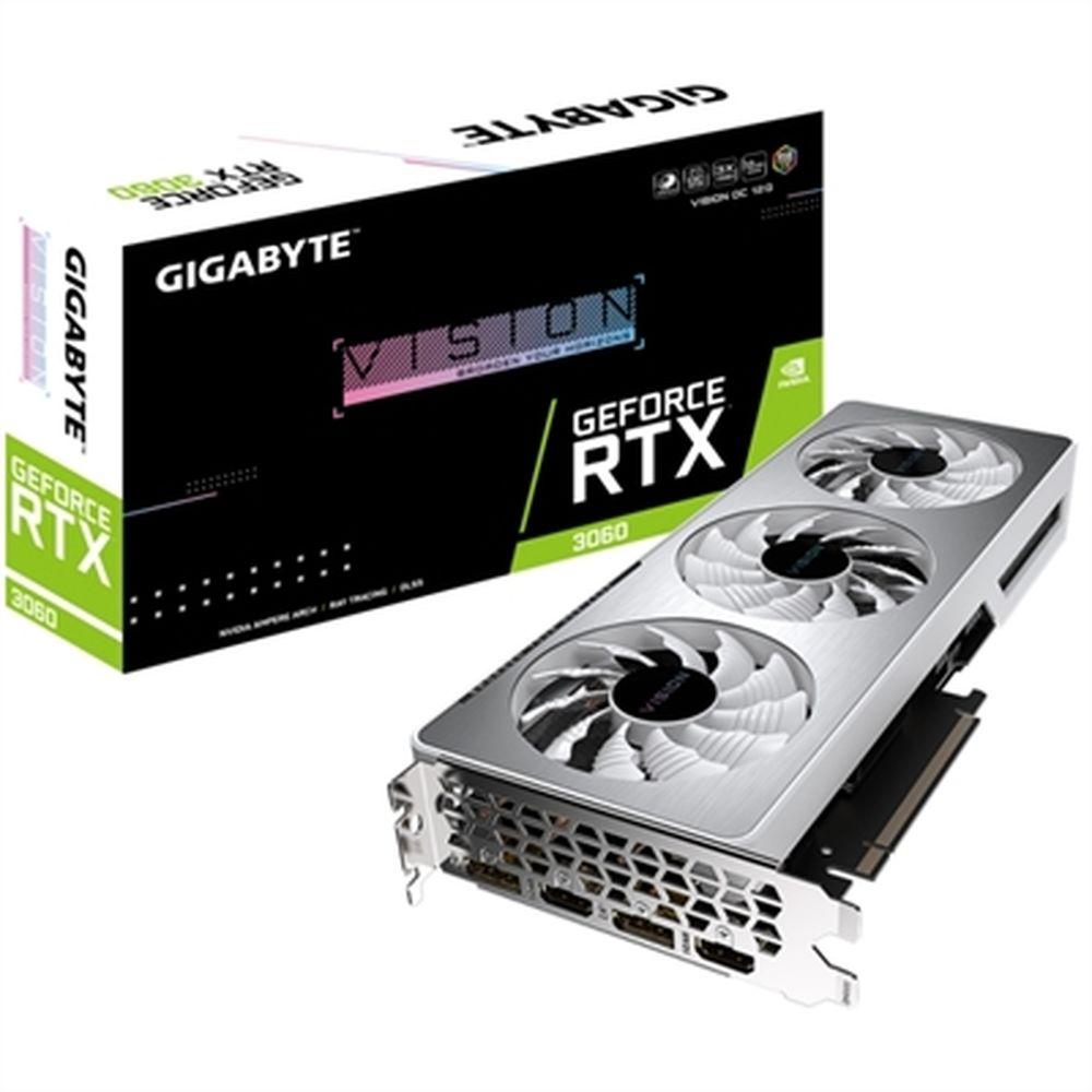 Grafikkort Gigabyte GeForce RTX 3060 VISION OC 12G (rev. 2.0) 12 GB GDDR6 8K Ultra HD