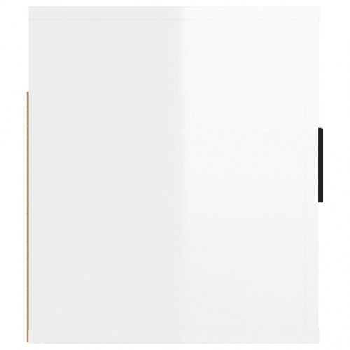 Væghængt tv-skab 80x34,5x40 cm hvid højglans