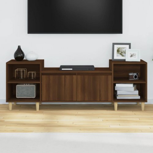 TV-bord 160 x 35 x 55 cm - brun egetræsfarve