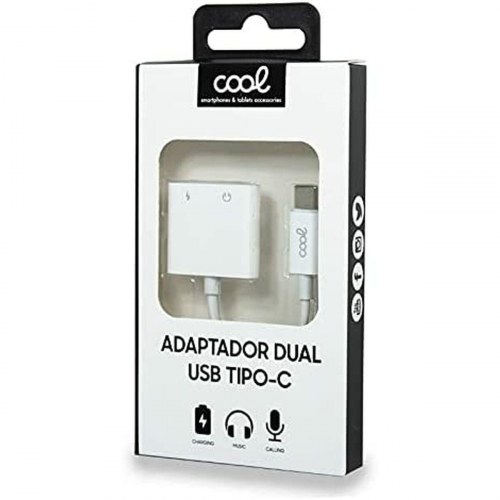 Cool USB-C dual adapter/hub - Hvid