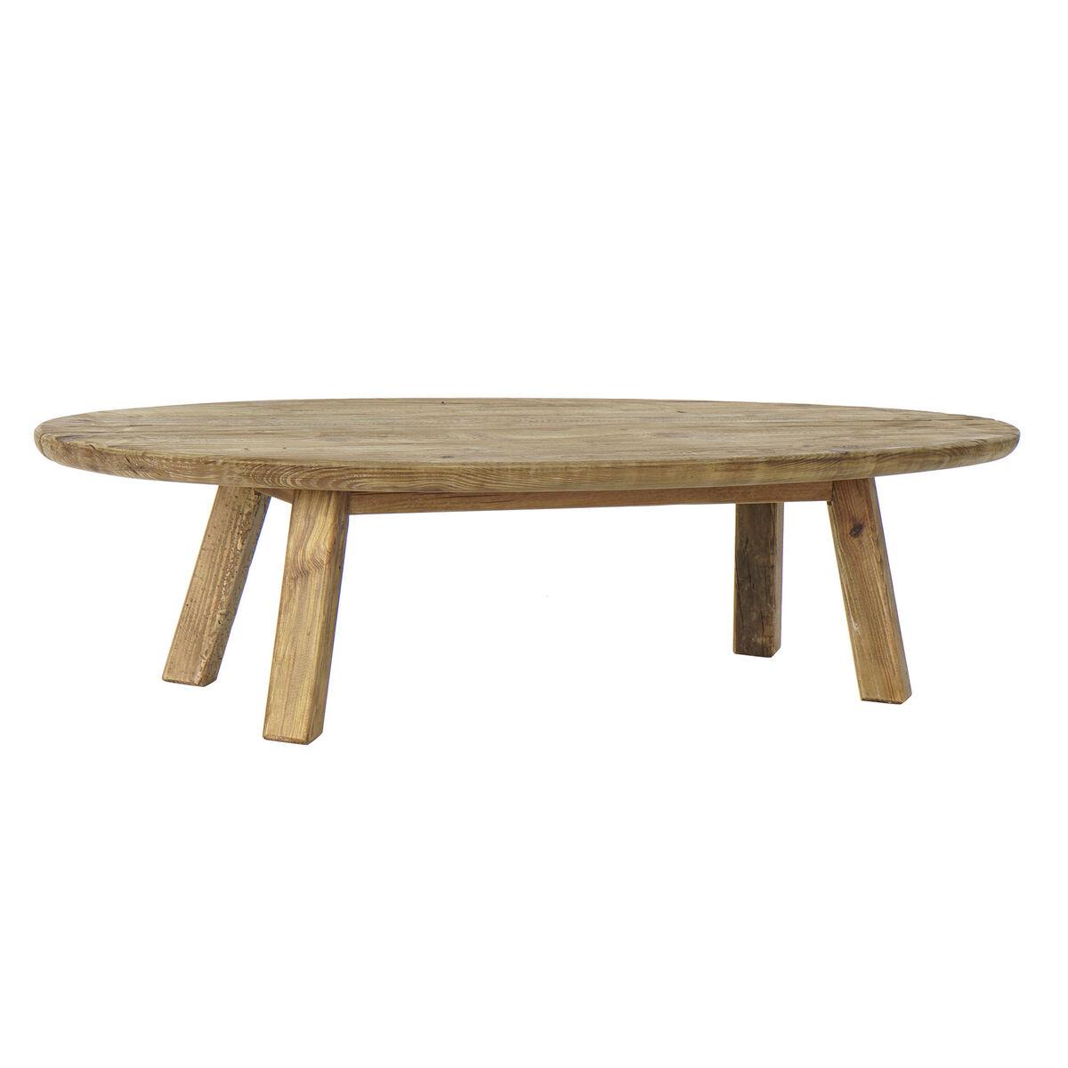 Sofabord Natur Brun Træ Genbrugt Træ 139 X 59 X 35 Cm 140 X 60 X 35 Cm