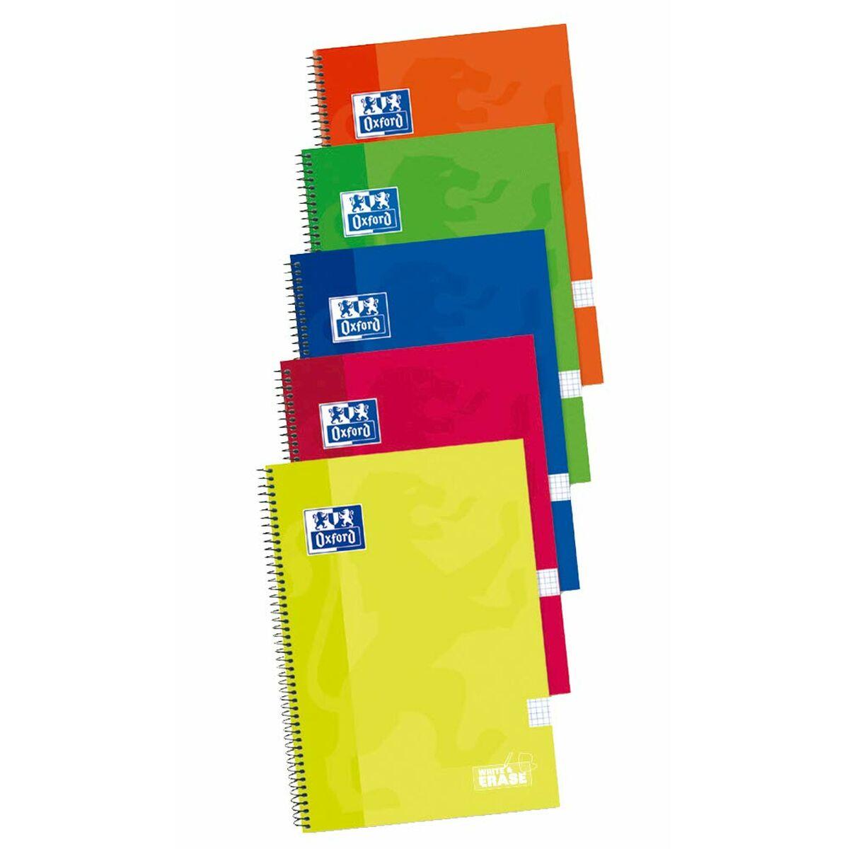 Notesbog Oxford Write&erase Multifarvet Din A4 80 Ark 5 Dele