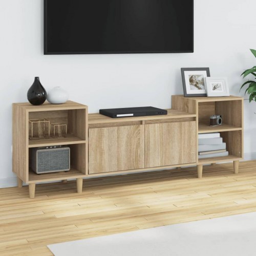 TV-bord i sonoma-eg - 160 x 35 x 55 cm