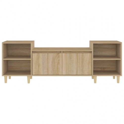 TV-bord i sonoma-eg - 160 x 35 x 55 cm