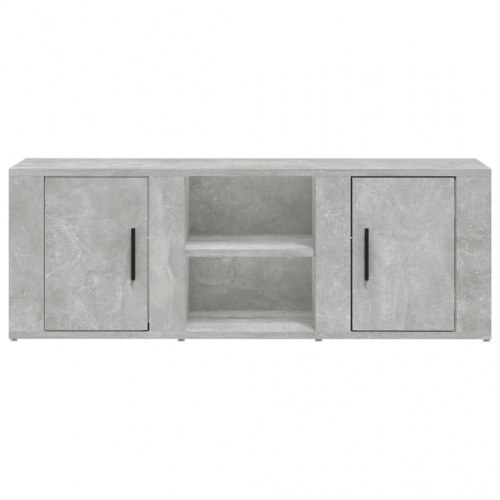 Tv-bord 100x31,5x35 cm konstrueret træ betongrå