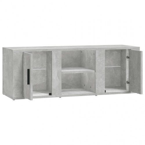 Tv-bord 100x31,5x35 cm konstrueret træ betongrå