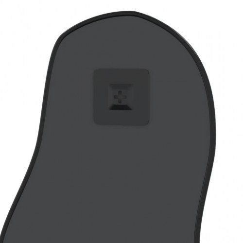 Organisk vægspejl 80 × 35 cm - sort ramme