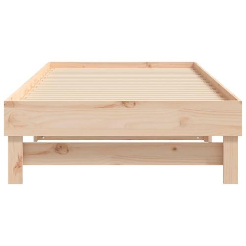 Daybed med udtræk 2x(75x190) cm massivt fyrretræ