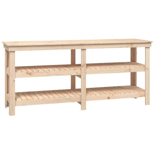Arbejdsbord 181x50x80 cm massivt fyrretræ