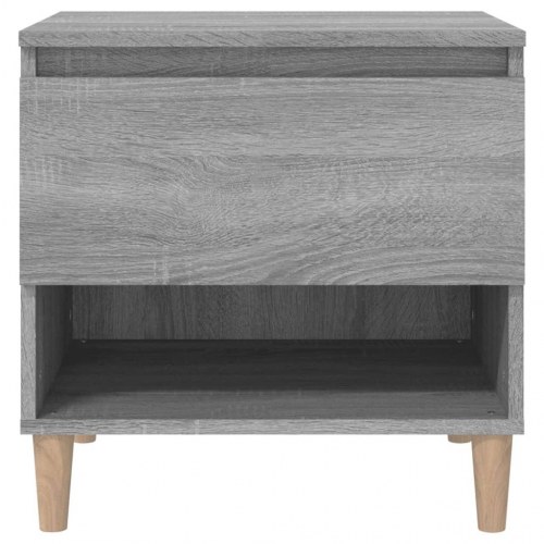 Sengeborde 2 stk. 50 x 46 x 50 cm - grå sonoma-eg