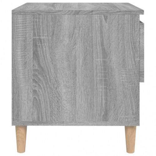 Sengeborde 2 stk. 50 x 46 x 50 cm - grå sonoma-eg