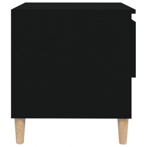 Sengeborde 2 stk. 50 x 46 x 50 cm - sort