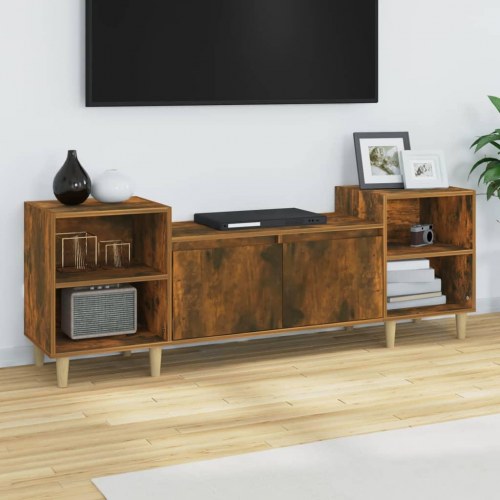 TV-bord 160 x 35 x 55 cm - røget egetræsfarve