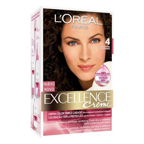 Permanent Farve Excellence L'Oreal Make Up Kastanje Nº 4