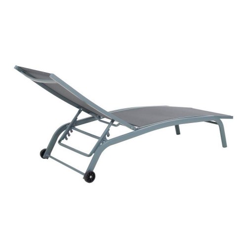 Solstol i PVC og aluminium - grå (187,5 × 64 × 97 cm)