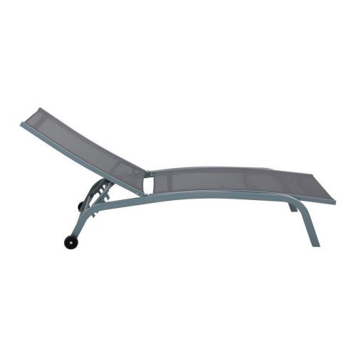 Solstol i PVC og aluminium - grå (187,5 × 64 × 97 cm)
