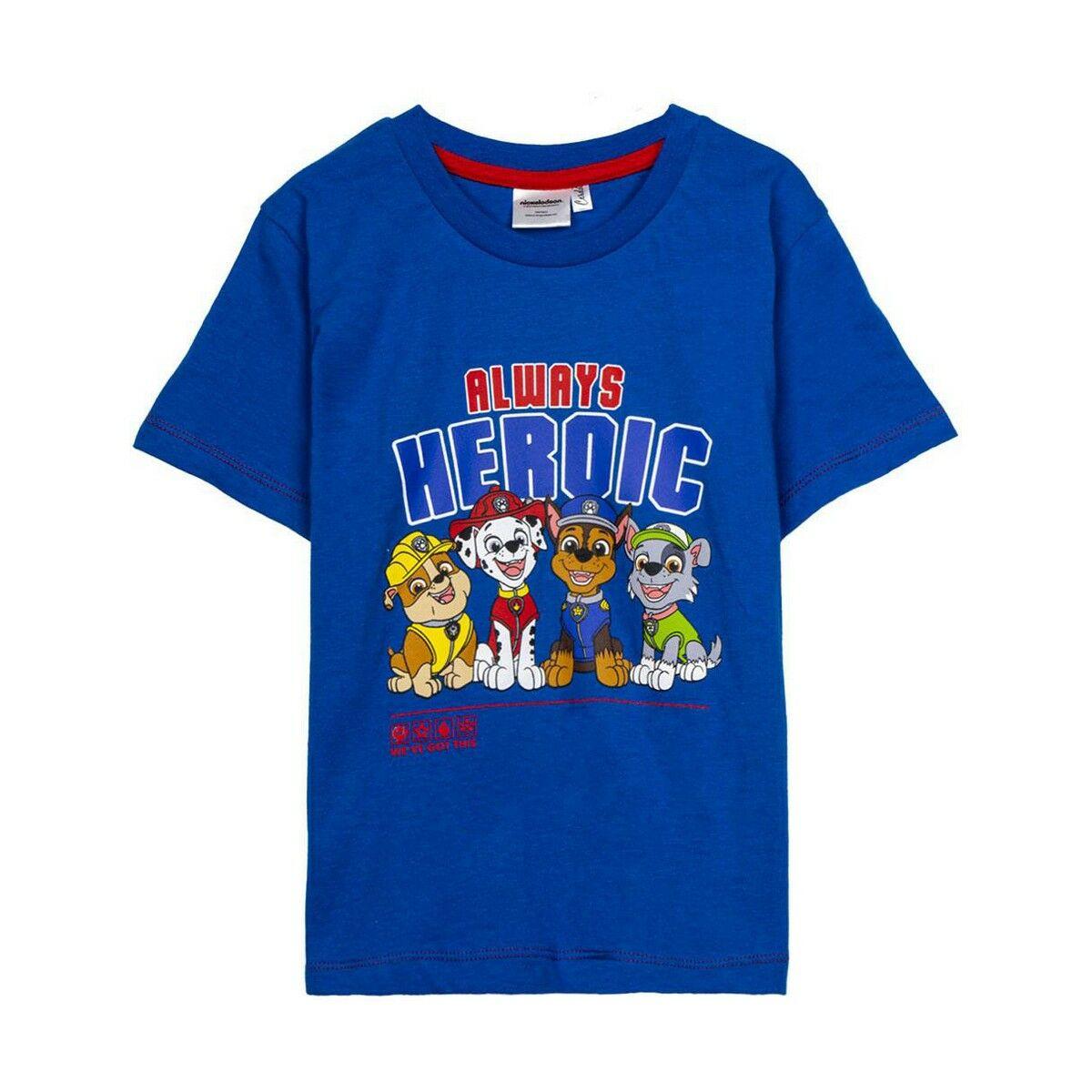 The Paw Patrol kortærmet T-shirt - mørkeblå, 6 år