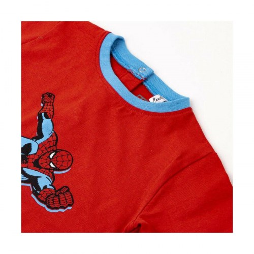 Spider-Man kortærmet T-shirt til drenge, rød - 18 mdr