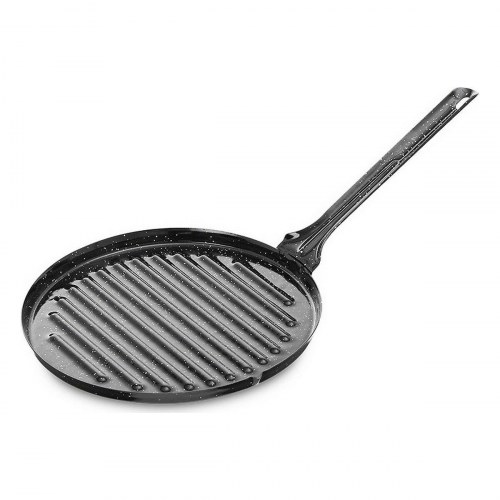 Vaello cirkulær grillpande - sort glaseret stål, Ø 24 cm