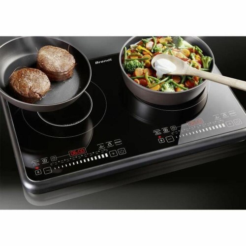 Brandt TI2FSOFT fritstående induktionskogeplade - 2 zoner, 3.400 W, sort