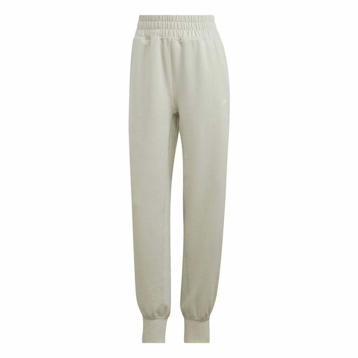 Lange sportsbukser Adidas Aeroready Studio Dame Beige - M