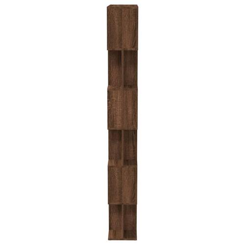 Bogreol/rumdeler 80x24x192 cm konstrueret træ brunt eg