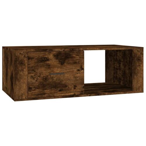 Sofabord 100x50,5x35 cm konstrueret træ røget egetræsfarve