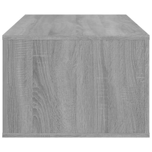 Sofabord 100x50,5x35 cm konstrueret træ grå sonoma-eg