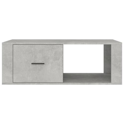 Sofabord 100x50,5x35 cm konstrueret træ betongrå