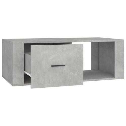 Sofabord 100x50,5x35 cm konstrueret træ betongrå