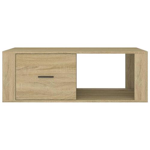 Sofabord 100x50,5x35 cm konstrueret træ sonoma-eg