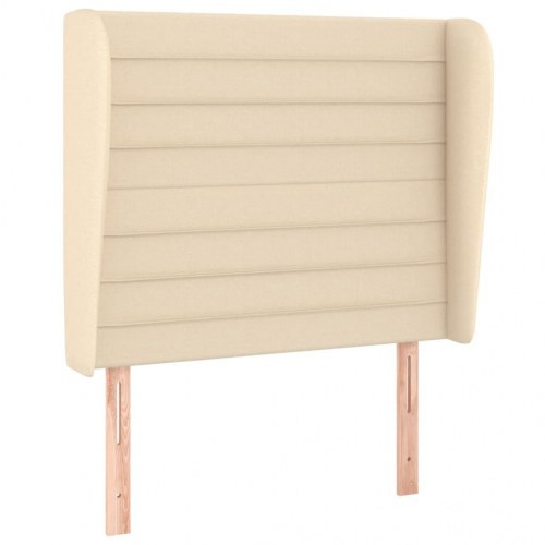 Kontinentalseng med pocketfjedre 100×200 cm - stof, creme