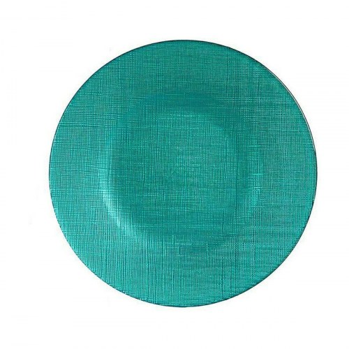 Vivalto flad middagstallerken i turkis glas - 21 cm (6 stk.)