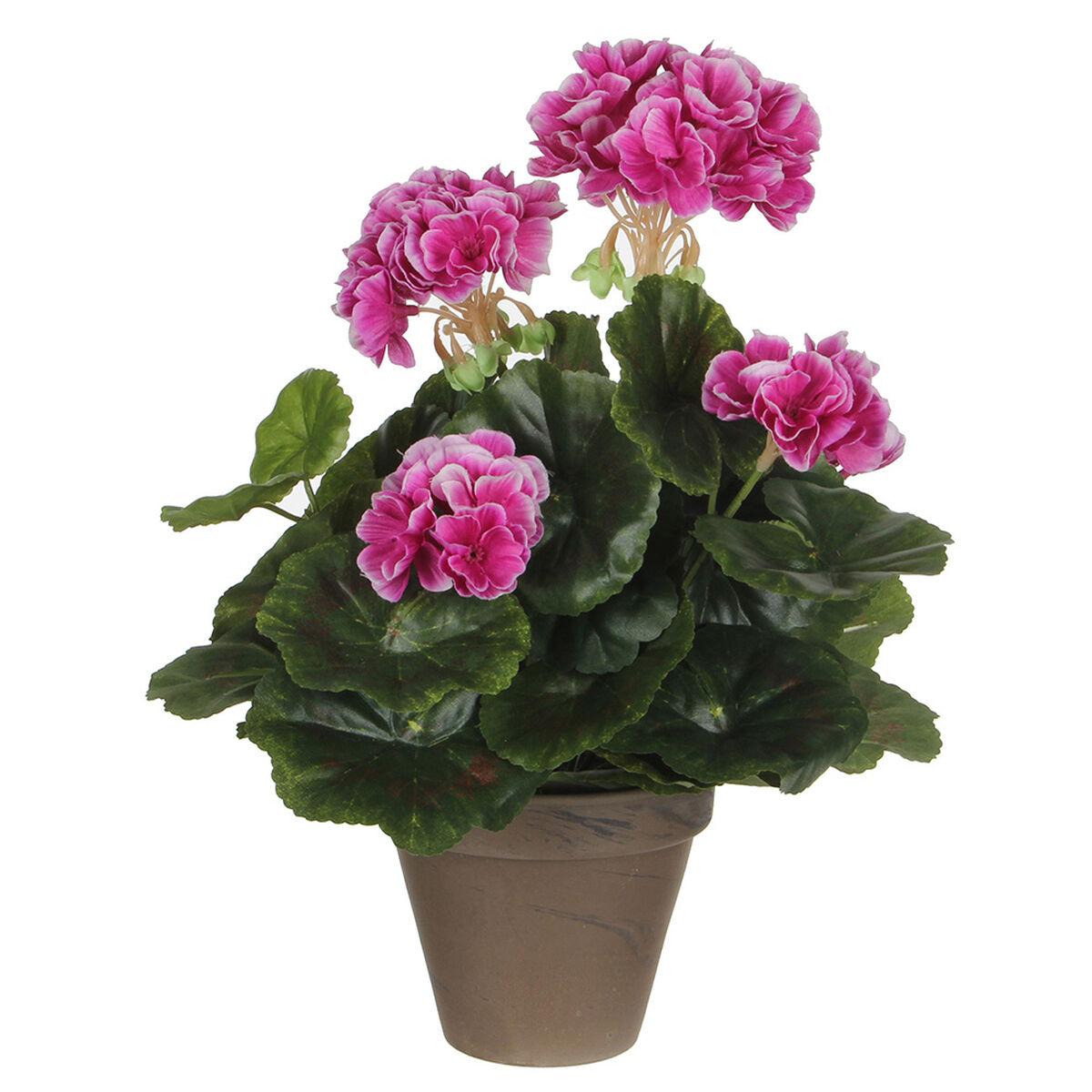 Mica Decorations Kunstig Geranium I Potte Lilla 115 × 33 Cm
