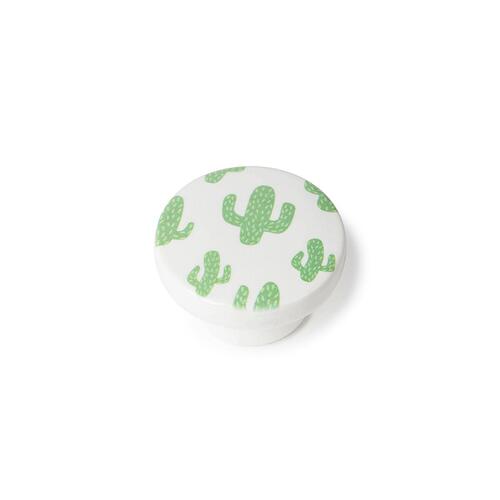 Rei dørhåndtag/knopper e261 i birketræ, grøn, Ø 40 x 22 mm (2 stk.)