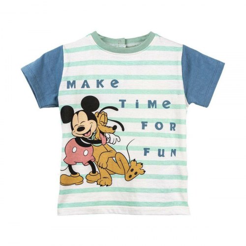 Mickey Mouse kortærmet T-shirt til dreng, 18 måneder, multifarvet, 100% bomuld