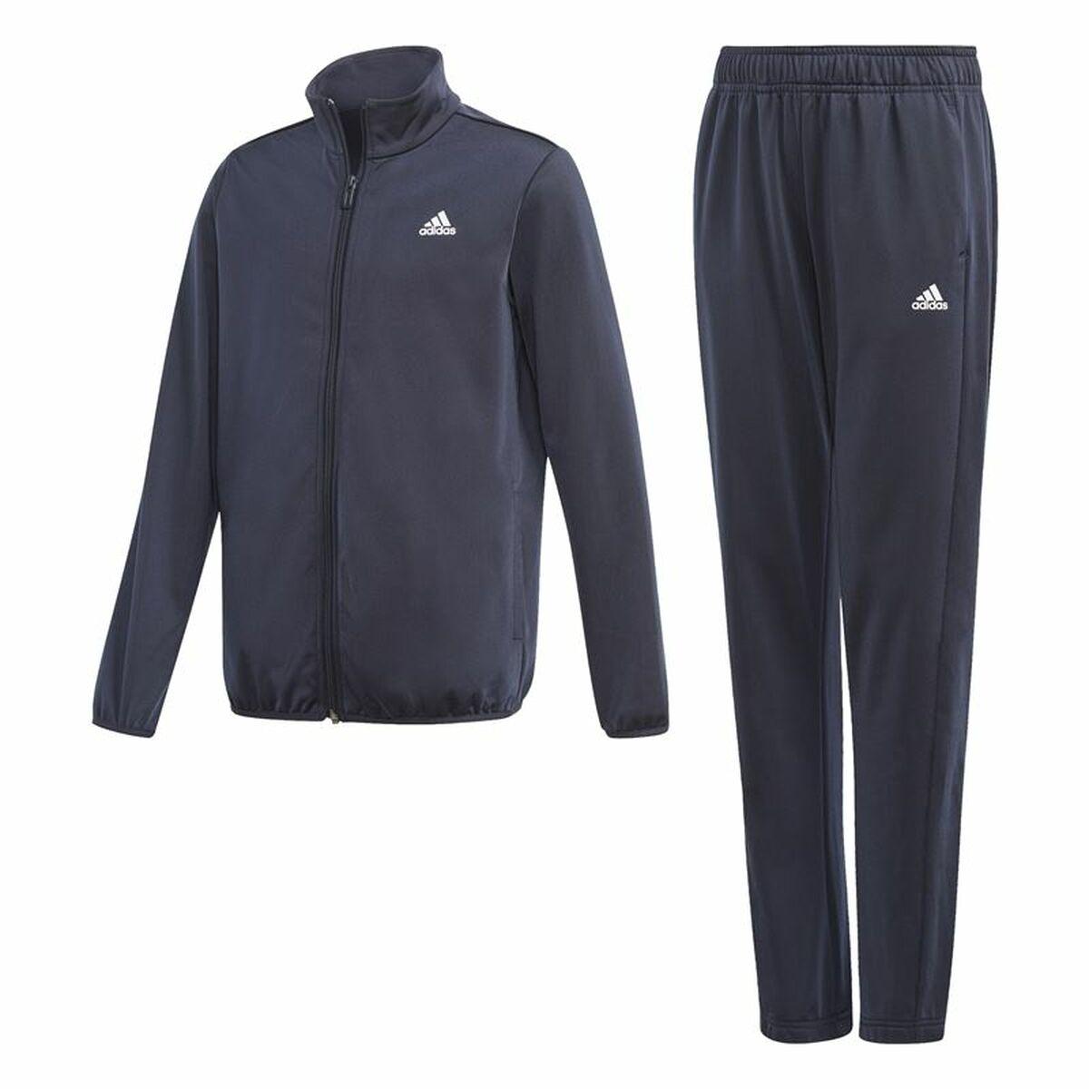 Træningsdragt til børn Adidas Essentials Legend Mørkeblå 8-9 år