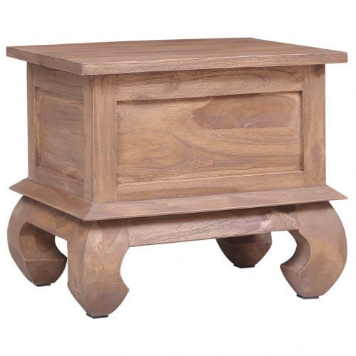 Sengebord 45x35x40 cm massivt teaktræ