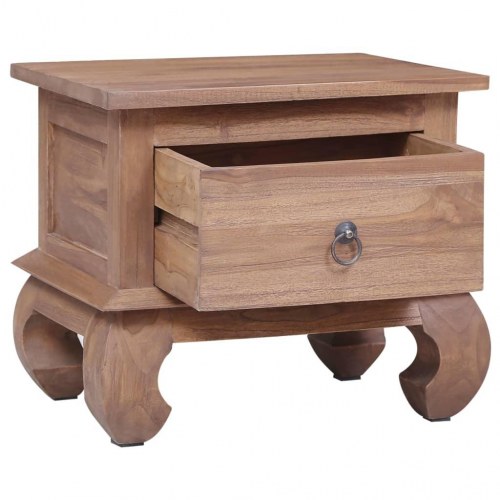 Sengebord 45x35x40 cm massivt teaktræ