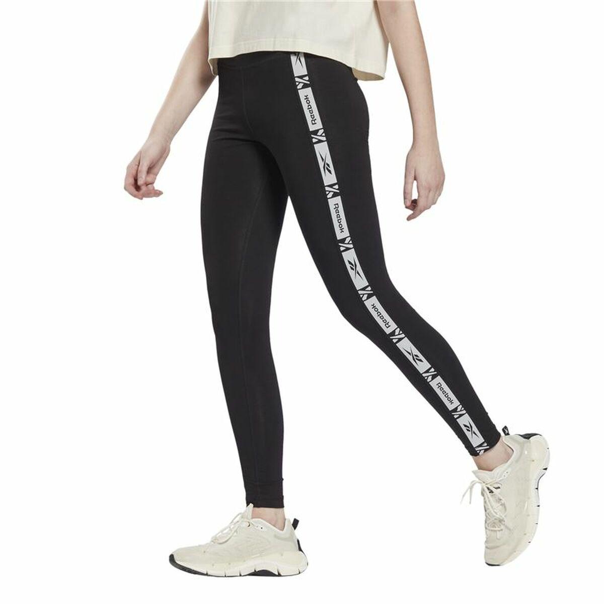 Sport leggins til kvinder Reebok TE Tape Sort - M