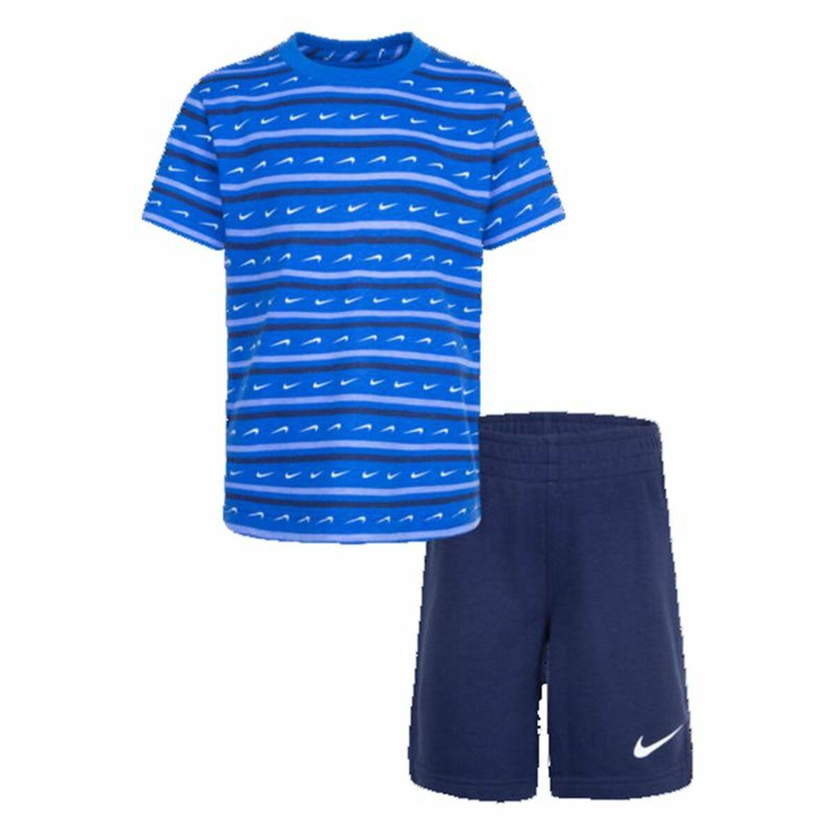 Sportstøj til Børn Nike Swoosh Stripe Blå 7 år
