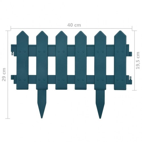 Bedhegn 17 stk. 10 m PP grøn