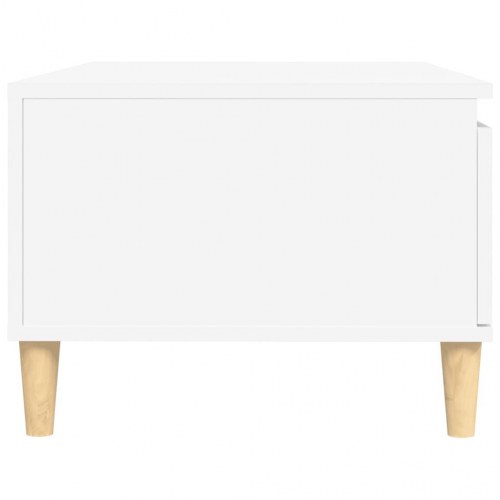 Sofabord 90x50x36,5 cm konstrueret træ hvid