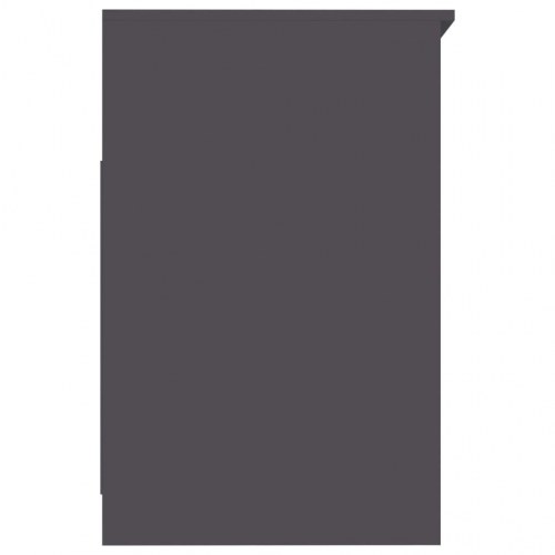 Skuffeskab 40x50x76 cm konstrueret træ grå højglans