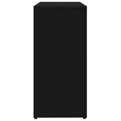 Skænk 80x36x75 cm konstrueret træ sort